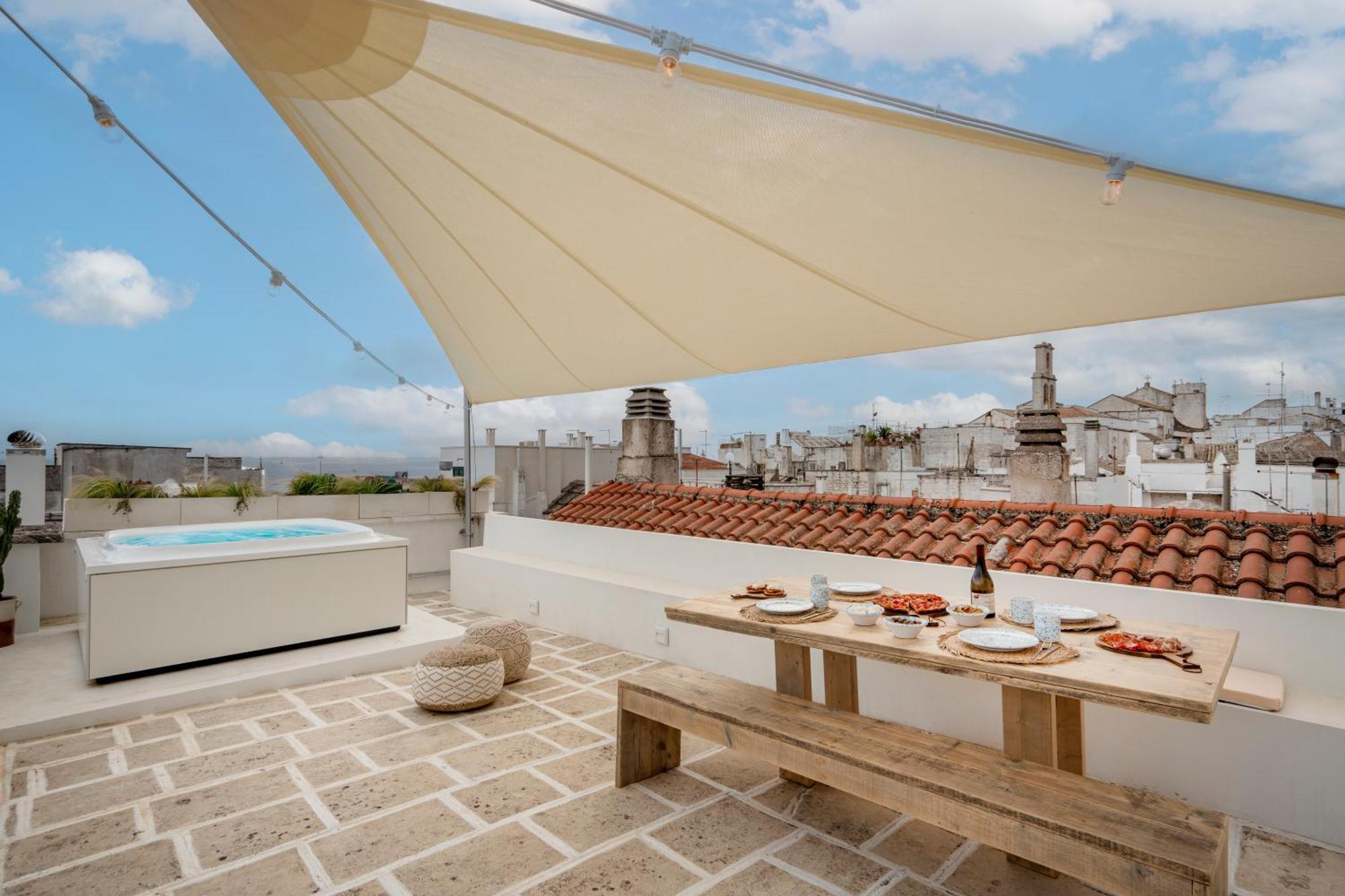 Casa U Burie, Casa Design Con Terrazza Panoramica E Jacuzzi Apartman Cisternino Kültér fotó
